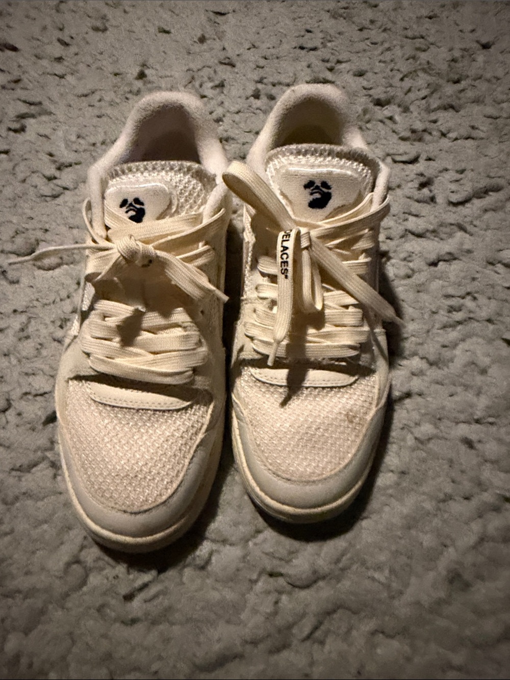 Off-White Women's Off-White/Cream Low-Top Sneakers